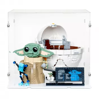75403 Grogu in seiner Repulsorwiege - Acryl Vitrine Lego