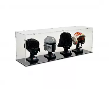 4x Star Wars Helmets Display Case Lego