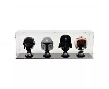 4x Star Wars Helmets Display Case Lego