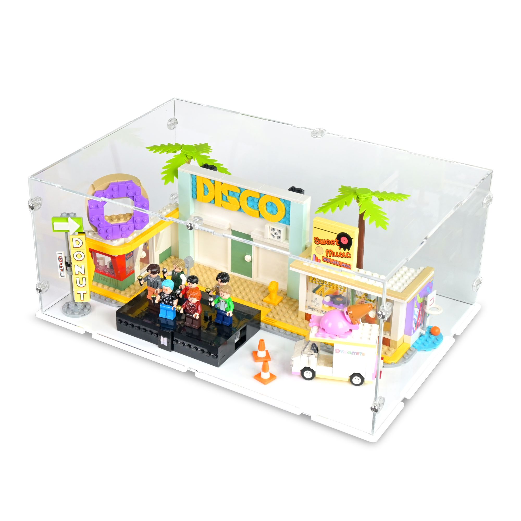 Jetlet 3mm Acrylic Display Box, Dustproof Cover, Compatible  with Lego 21339 Bulletproof Boys Group Blocks Set (S-Grade/Glueless  Version, Display Box Only, The Model Not Included) : Toys & Games