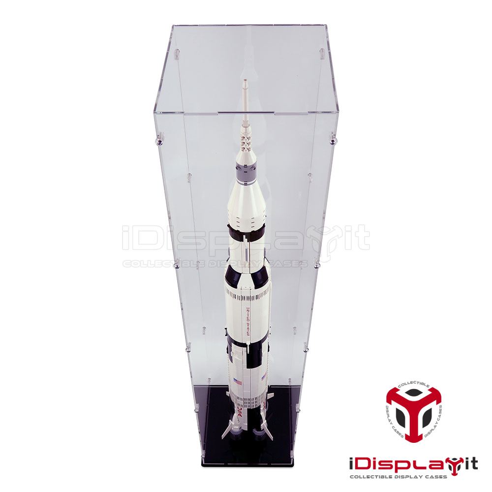 saturn v lego display case