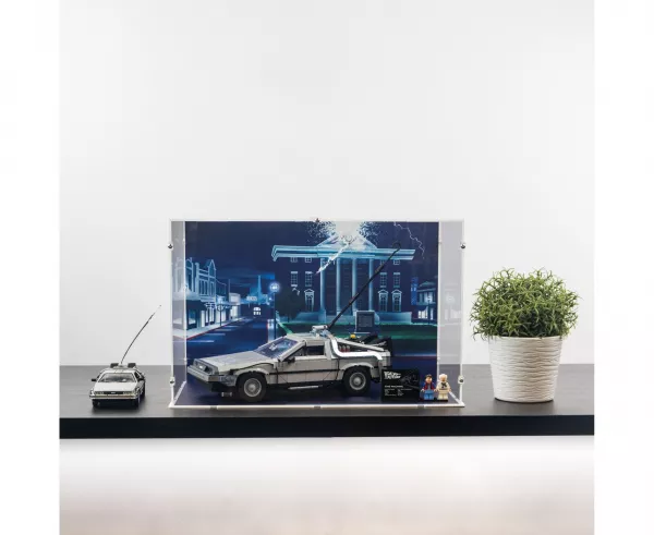 10300 DeLorean die Zeitmaschine aus Zurück in die Zukunft - Acryl Vitrine (groß)