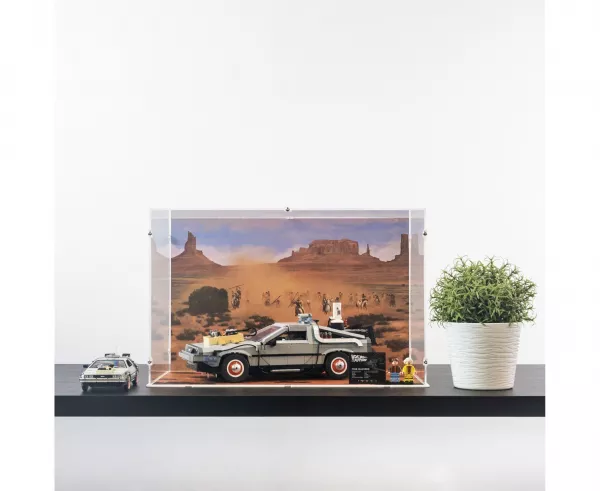 10300 DeLorean die Zeitmaschine aus Zurück in die Zukunft - Acryl Vitrine (groß)