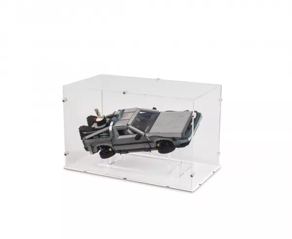 10300 DeLorean Back to the Future Time Machine (Medium) Display Case & Stand