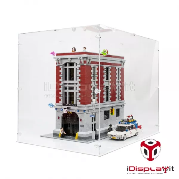 75827 Ghostbusters Feuerwehr HQ Acryl Vitrine Lego