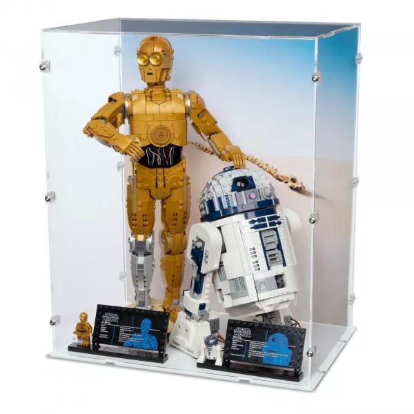 75398 / 75379 C-3PO & R2D2 - Lego Acryl Vitrine