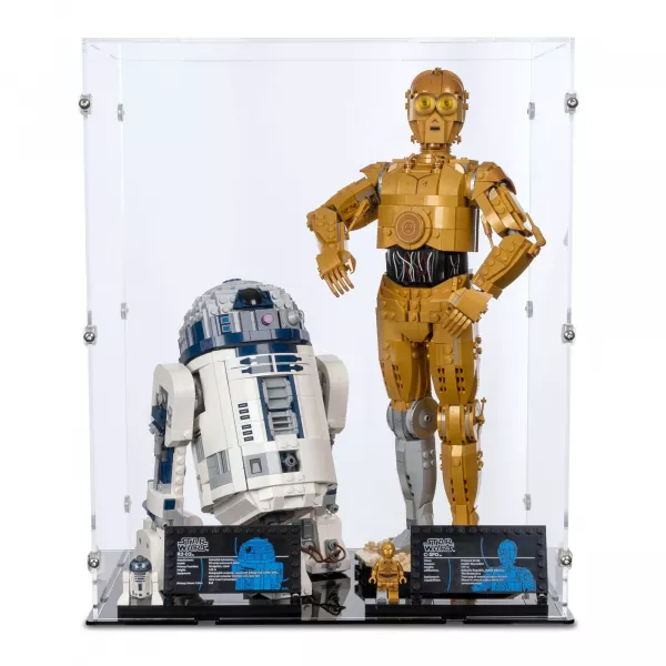 75398 / 75379 C-3PO & R2D2 - Lego Acryl Vitrine