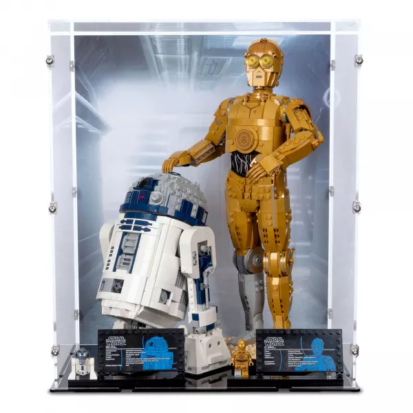 75398 / 75379 C-3PO & R2D2 - Lego Acryl Vitrine