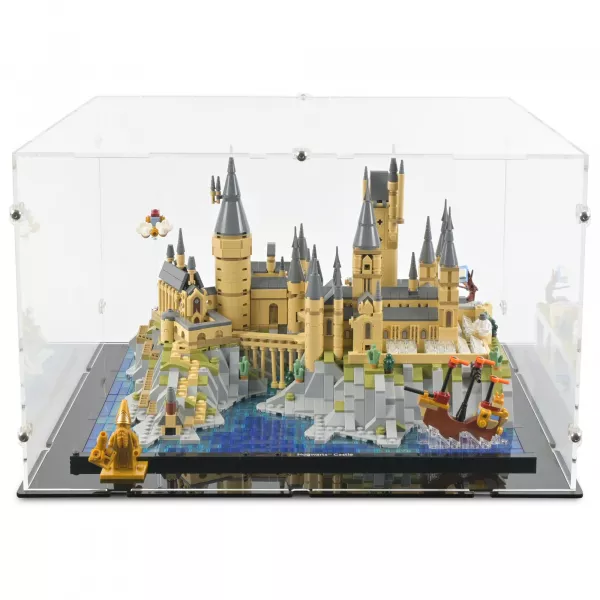 76419 Schloss Hogwarts mit Schlossgelände - Acryl Vitrine