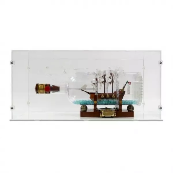 Lego 21313,92177 Schiff in der Flasche - Acryl Vitrine