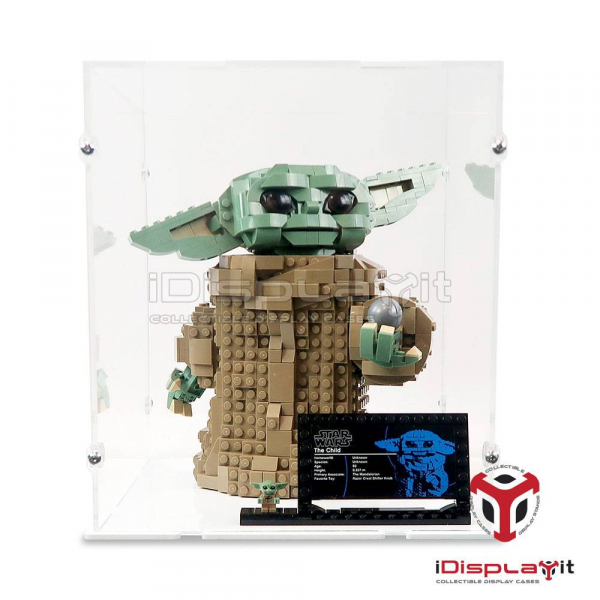 Epaisseur Vitrine Antipoussière Presentoir Display Case Compatible avec Lego 75318 MBKE Vitrine Acrylic Display Case pour Lego 75318 Star Wars The Mandalorian 