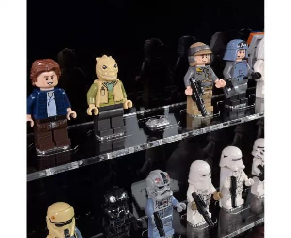 100 Lego Minifiguren - Acryl Wand Vitrine