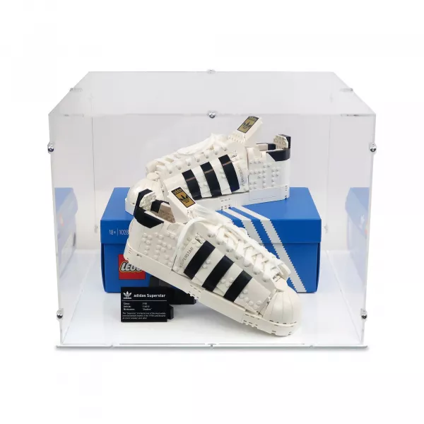 10282 adidas Originals Superstar Paar + Karton - Acryl Vitrine Lego