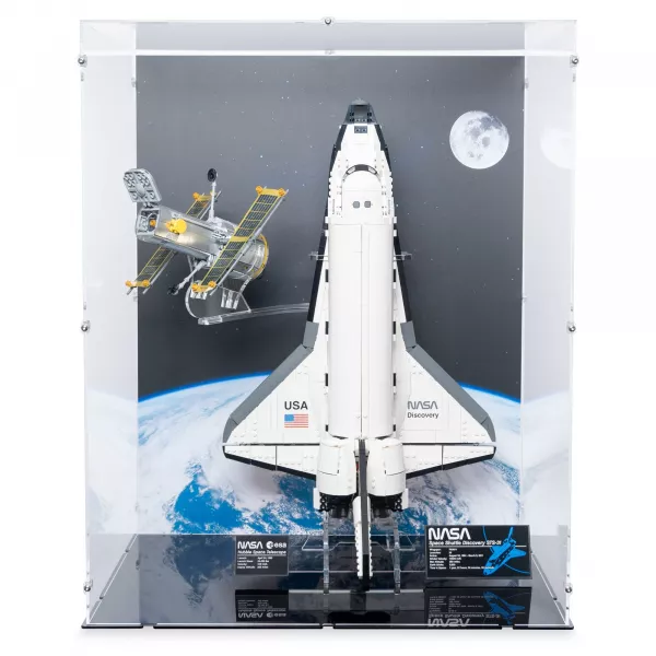10283 NASA-Spaceshuttle „Discovery“ - Vertikal & Ständer - Acryl Vitrine Lego