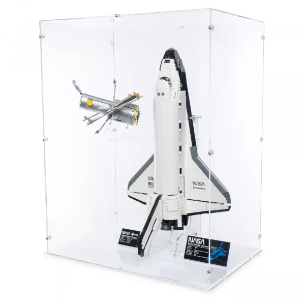 10283 NASA-Spaceshuttle „Discovery“ - Vertikal & Ständer - Acryl Vitrine Lego