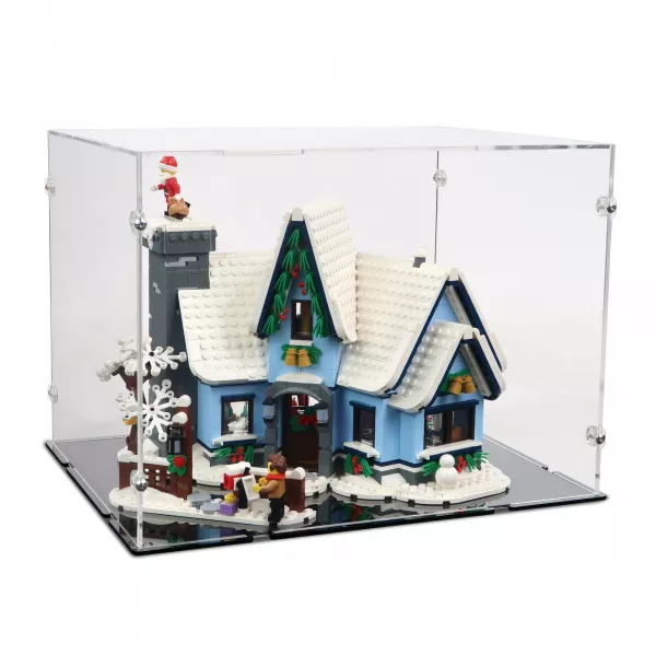 10293 Besuch des Weihnachtsmanns - Acryl Vitrine Lego