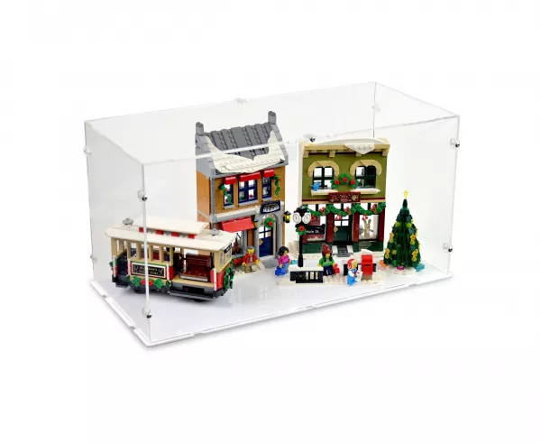 10308 Weihnachtlich geschmückte Hauptstraße - Acryl Vitrine Lego