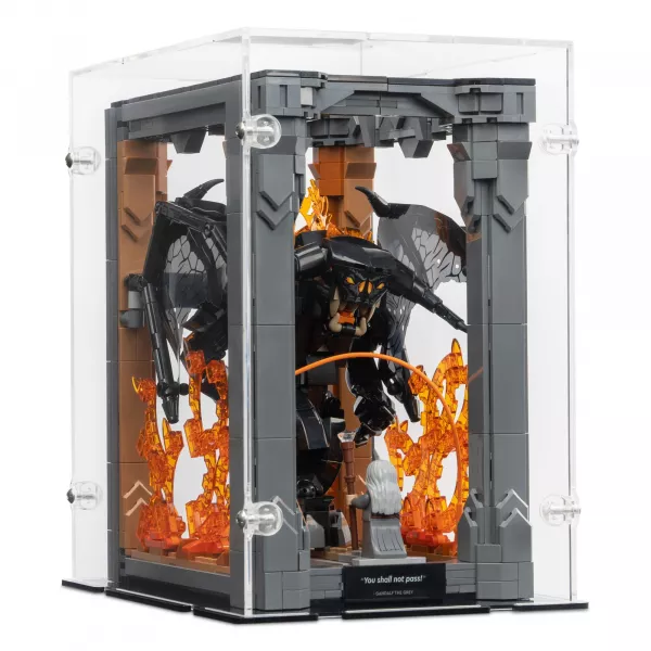 10367 Der Herr der Ringe: Balrog Bücherstütze (geschlossen) - Acryl Vitrine Lego