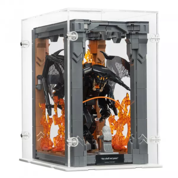 10367 Der Herr der Ringe: Balrog Bücherstütze (geschlossen) - Acryl Vitrine Lego