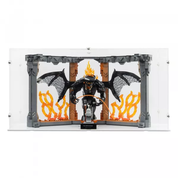 10367 Der Herr der Ringe: Balrog Bücherstütze (geöffnet) - Acryl Vitrine Lego