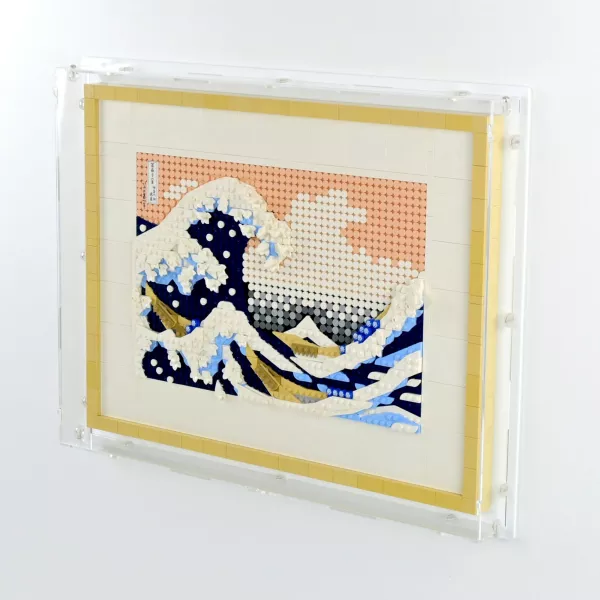 31208 Hokusai Great Wave - Wall Mounted Display Case