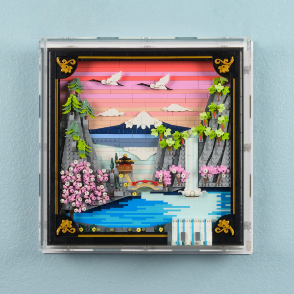 31218 Japanische Kirschblütenlandschaft - Wandvitrine