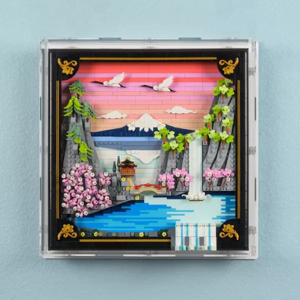 31218 Japanische Kirschblütenlandschaft - Wandvitrine