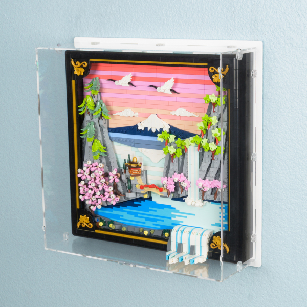 31218 Japanische Kirschblütenlandschaft - Wandvitrine