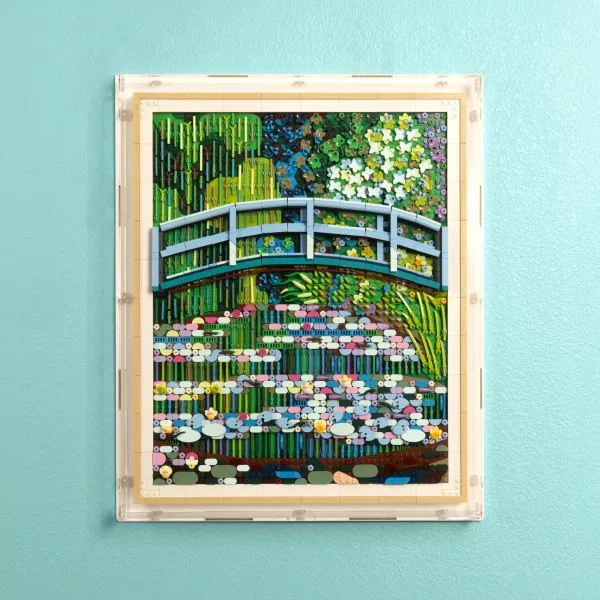 31220 Claude Monet Bridge over a Pond of Water Lilies - Wall Mounted Display Case