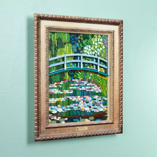 31220 Claude Monet Bridge over a Pond of Water Lilies - Wall Mounted Display Case (Special Edition)
