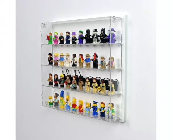 40 LEGO Minifigures Wall Display Case