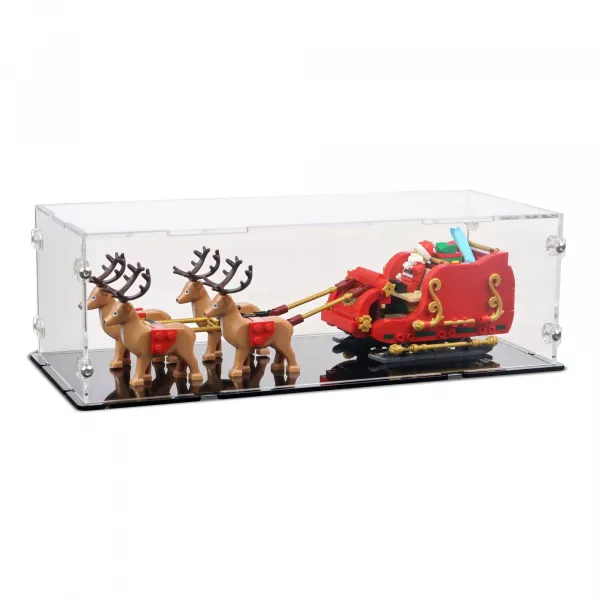 40499 Schlitten des Weihnachtsmanns - Acryl Vitrine Lego