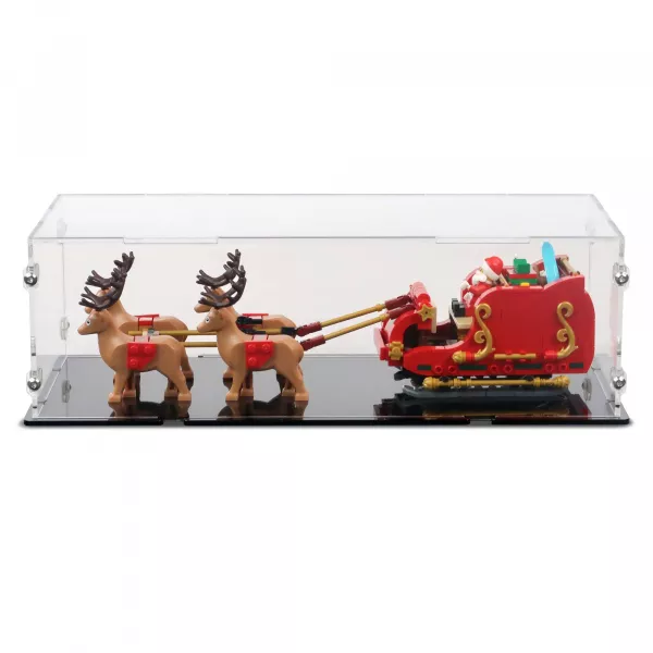 40499 Schlitten des Weihnachtsmanns - Acryl Vitrine Lego