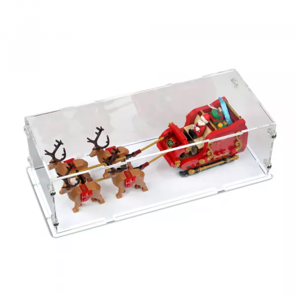 40499 Schlitten des Weihnachtsmanns - Acryl Vitrine Lego