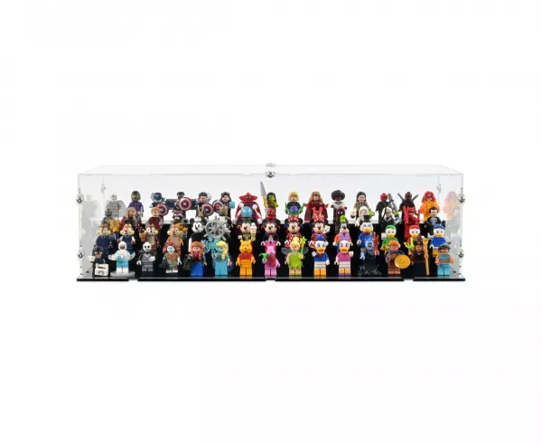 60 Lego Minifiguren - Acryl Vitrine