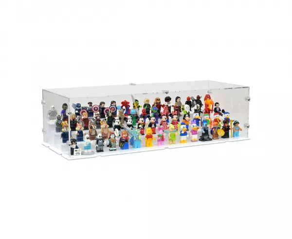 60 Lego Minifiguren - Acryl Vitrine