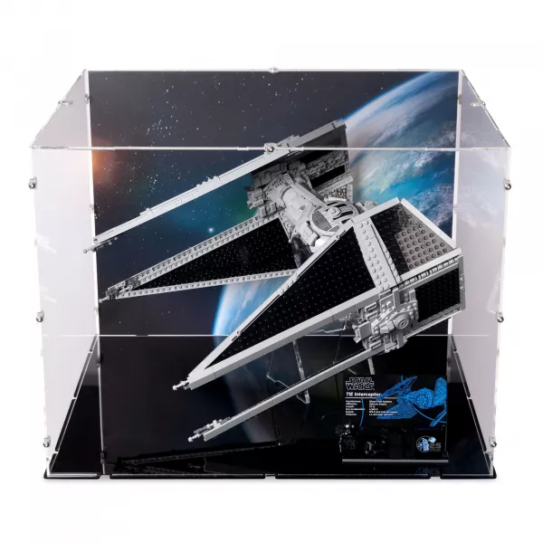 75382 TIE-Abfangjäger - Acryl Vitrine XL & Ständer