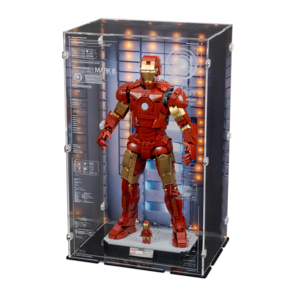 76344 Iron Man Mark 3 Sammleredition - Acryl Vitrine Lego