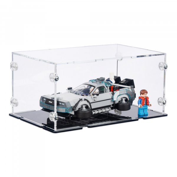 77256 Zeitmaschine aus Zurück in die Zukunft - Acryl Vitrine Lego