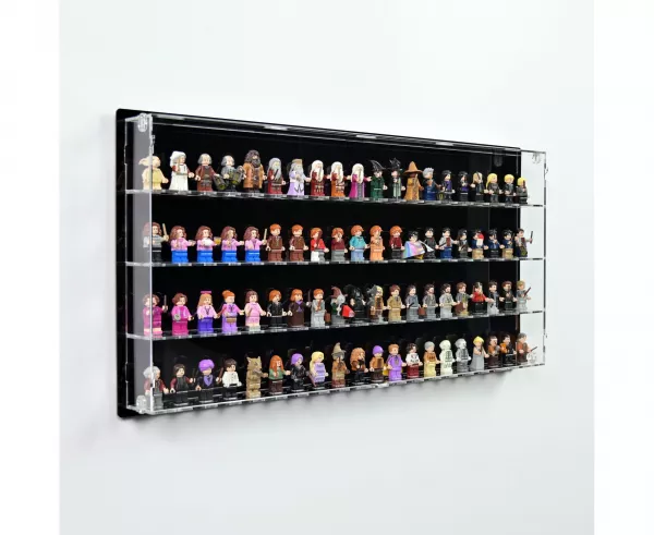 80 Lego Minifiguren - Acryl Wand Vitrine