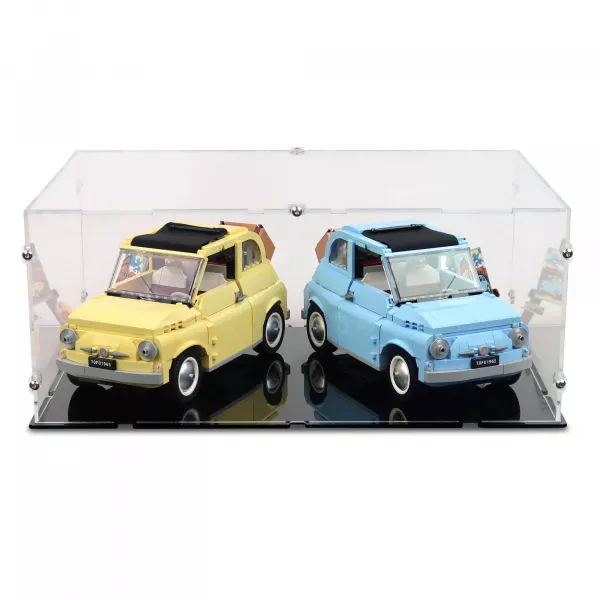 10271/ 77942 Double LEGO Fiat Car Collection Display Case