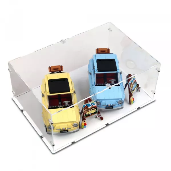 10271/ 77942 Fiat 500 Double Car Collection - Lego Acryl Vitrine