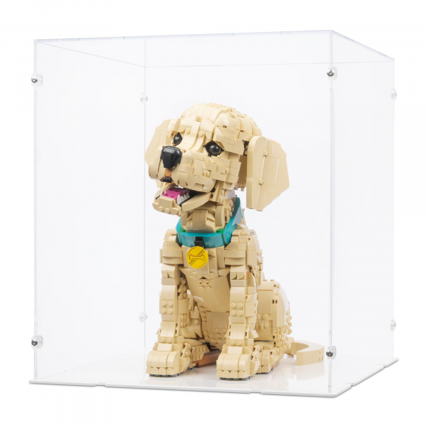 11384 Golden Retriever Welpe - Acryl Vitrine Lego
