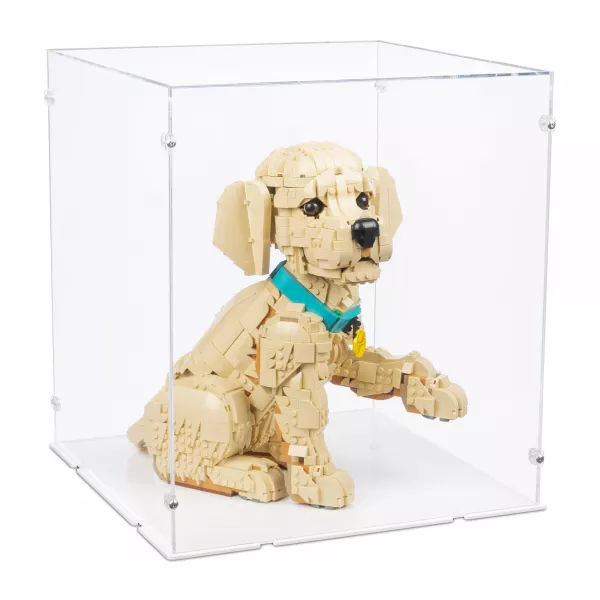 11384 Golden Retriever Welpe - Acryl Vitrine Lego