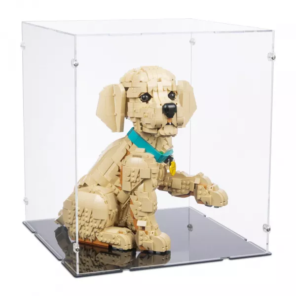 11384 Golden Retriever Welpe - Acryl Vitrine Lego