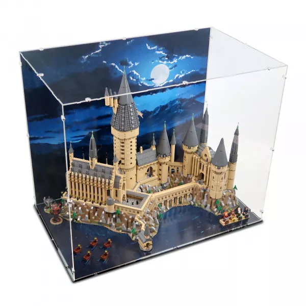 71043 Hogwarts Castle Display Case Lego - Vinyl Background & Floor