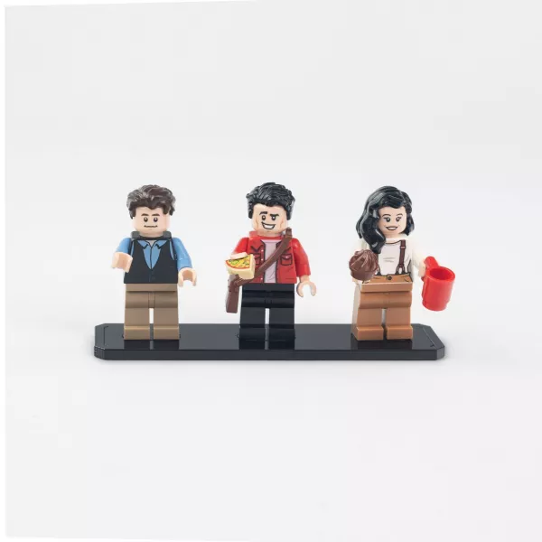 Display Plate for 3 LEGO Minifigures (Pack of 5)