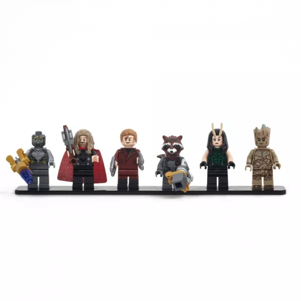 Display Plate for 6 LEGO Minifigures (Pack of 5)