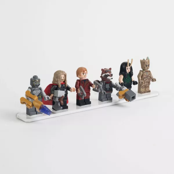 Display Plate for 6 LEGO Minifigures (Pack of 5)