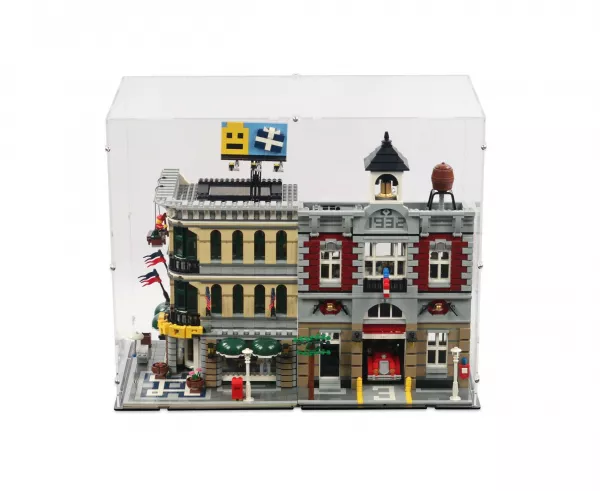 2x LEGO Modular Buildings (H43) Display Case